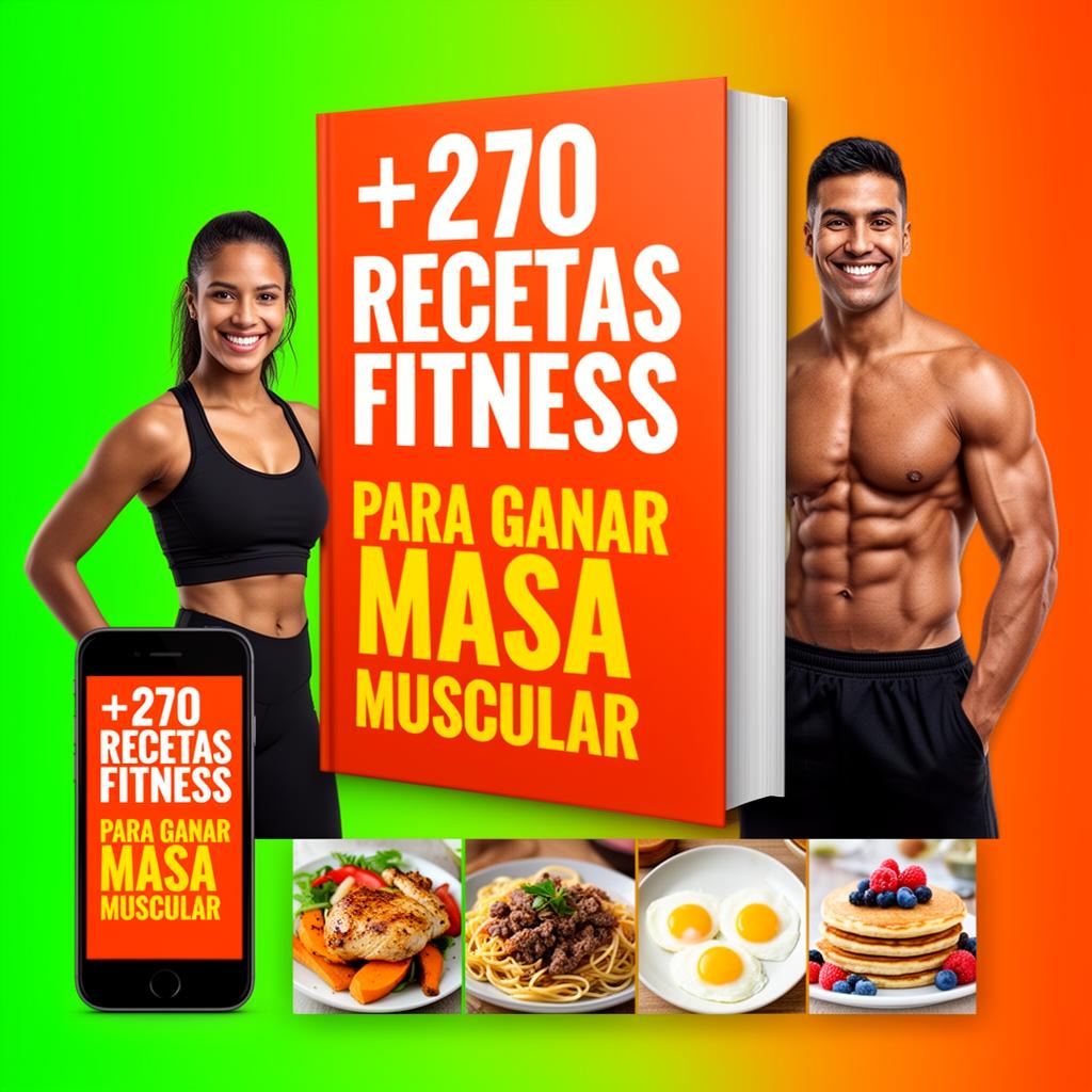 +270 recetas fitness para ganar masa muscular gastando poco
